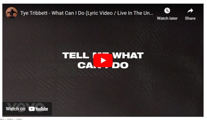 What Can I Do Lyrics Tye Tribbett