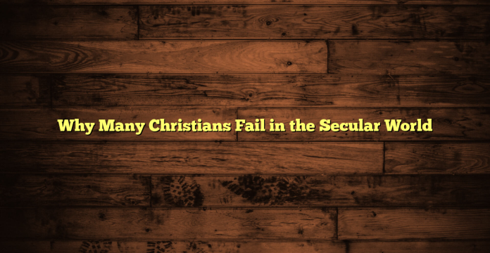 Why Many Christians Fail in the Secular World